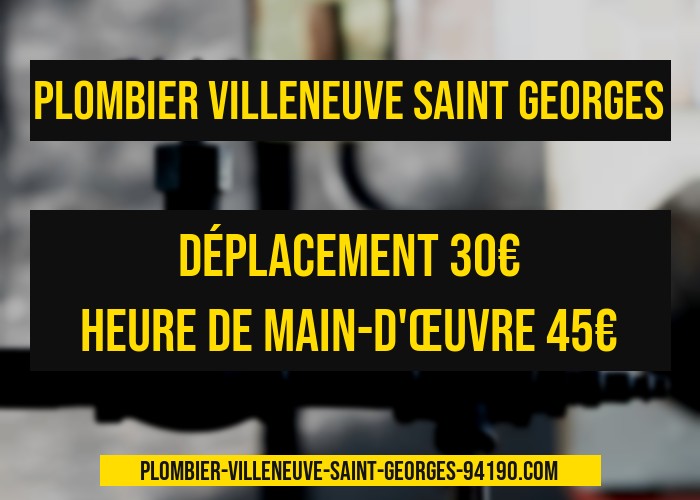 plombier Villeneuve-Saint-Georges dès 75€